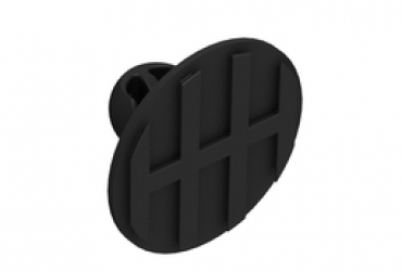 Standard Clip - surface mount male Heavy duty (black)